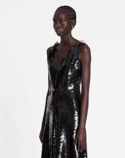 Lanvin LONG EMBROIDERED SLEEVELESS DRESS -Lanvin Fashion rw dr9227 5780 a2310 c ecc45579 5a02 493e 8985 caccd23694e8