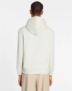 CLASSIC FIT LANVIN EMBROIDERED HOODY IN COTTON FLEECE -Lanvin Fashion rw ho0003 j210 p23401d