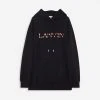 Lanvin OVERSIZED EMBROIDERED CURB HOODIE