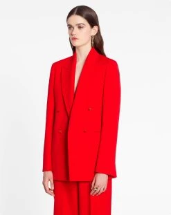Lanvin DOUBLE-BREASTED TAILORED BLAZER -Lanvin Fashion rw ja0008 5576 p2337c