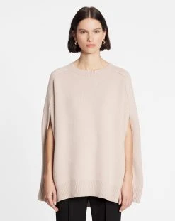 Lanvin WOOL AND CASHMERE ROUND-NECK CAPE SWEATER -Lanvin Fashion rw po0003 k400 a23030 c d174bc93 a18c 4c3d bb4f e512513130c0