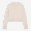 Lanvin CROPPED WOOL AND CASHMERE CREWNECK SWEATER