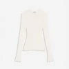 Lanvin RIBBED SILK AND CASHMERE ROUND-NECK TOP -Lanvin Fashion rw po0020 k004 a23012 a