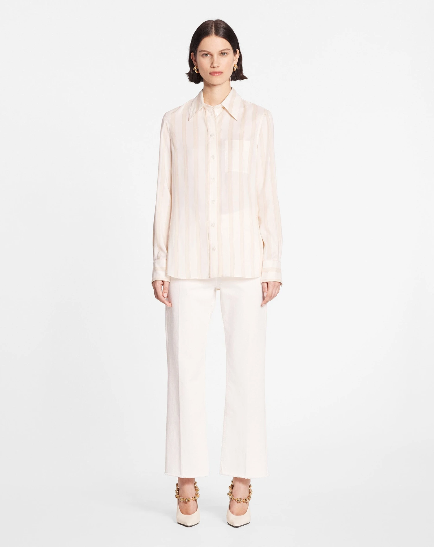 Lanvin CLASSIC STRIPED SILK SHIRT 4 Lanvin CLASSIC STRIPED SILK SHIRT - Image 2
