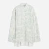 Lanvin FLOWER PRINT LONG SLEEVE OVERSIZED RELAXED SHIRT