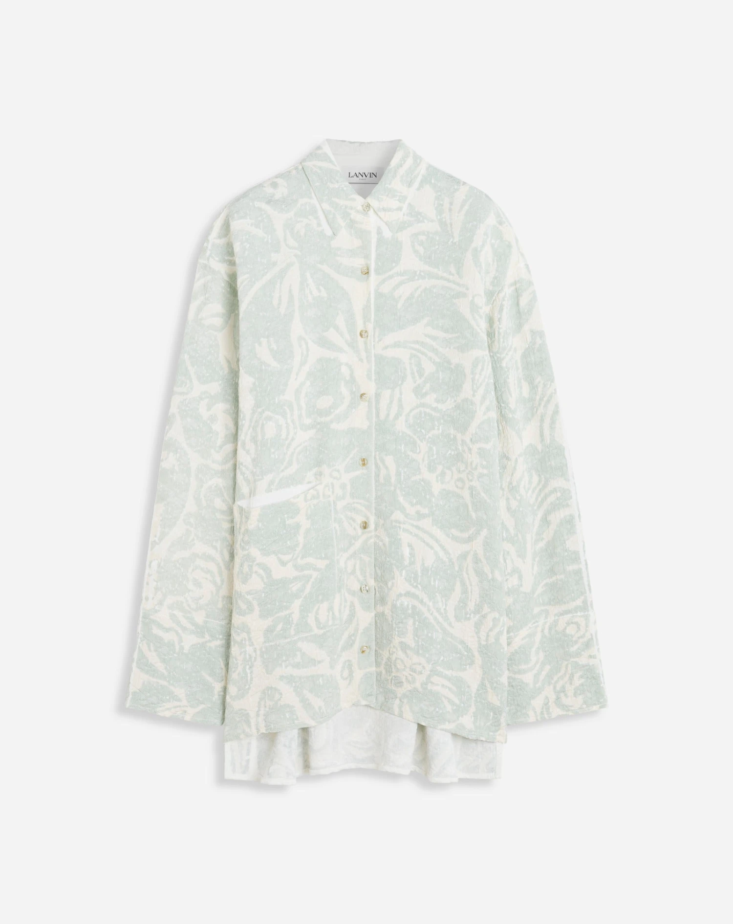 Lanvin FLOWER PRINT LONG SLEEVE OVERSIZED RELAXED SHIRT 3 Lanvin FLOWER PRINT LONG SLEEVE OVERSIZED RELAXED SHIRT