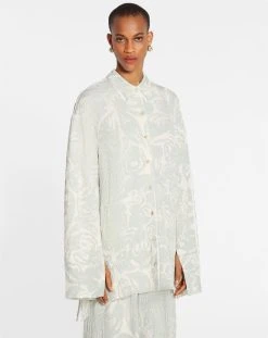 Lanvin FLOWER PRINT LONG SLEEVE OVERSIZED RELAXED SHIRT 9 Lanvin FLOWER PRINT LONG SLEEVE OVERSIZED RELAXED SHIRT -Lanvin Fashion rw si0110 5608 p23401c