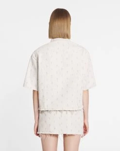 Lanvin BOXY DENIM SHIRT WITH EMBROIDERY -Lanvin Fashion rw si0115 d061 e2302 d