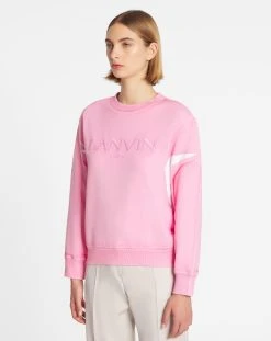 OVERPRINTED EMBROIDERED LANVIN PARIS SWEATSHIRT -Lanvin Fashion rw ss0006 j219 a23504 c