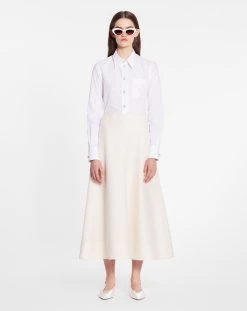 Lanvin FLARE MAXI SKIRT IN WOOL AND SILK -Lanvin Fashion rw st0002 5580 p23001b