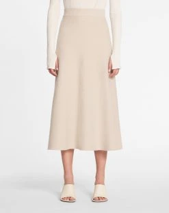 Lanvin FLARED MIDI SKIRT IN WOOL AND CASHMERE -Lanvin Fashion rw st0007 k400 a23030 c 1c974dd7 f95e 4093 97fc 9e060bc59cc0