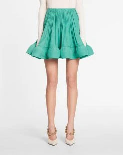 Lanvin SHORT CHARMEUSE SKIRT -Lanvin Fashion rw st0011 4778 a23461 c bd10584f 4f05 41df 8e79 3478fe125113