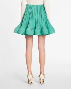 Lanvin SHORT CHARMEUSE SKIRT -Lanvin Fashion rw st0011 4778 a23461 d f05a5e96 57f1 4b17 8fcd 2dbd65367d70