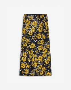 Lanvin PRINTED SILK AND COTTON MIDI SKIRT
