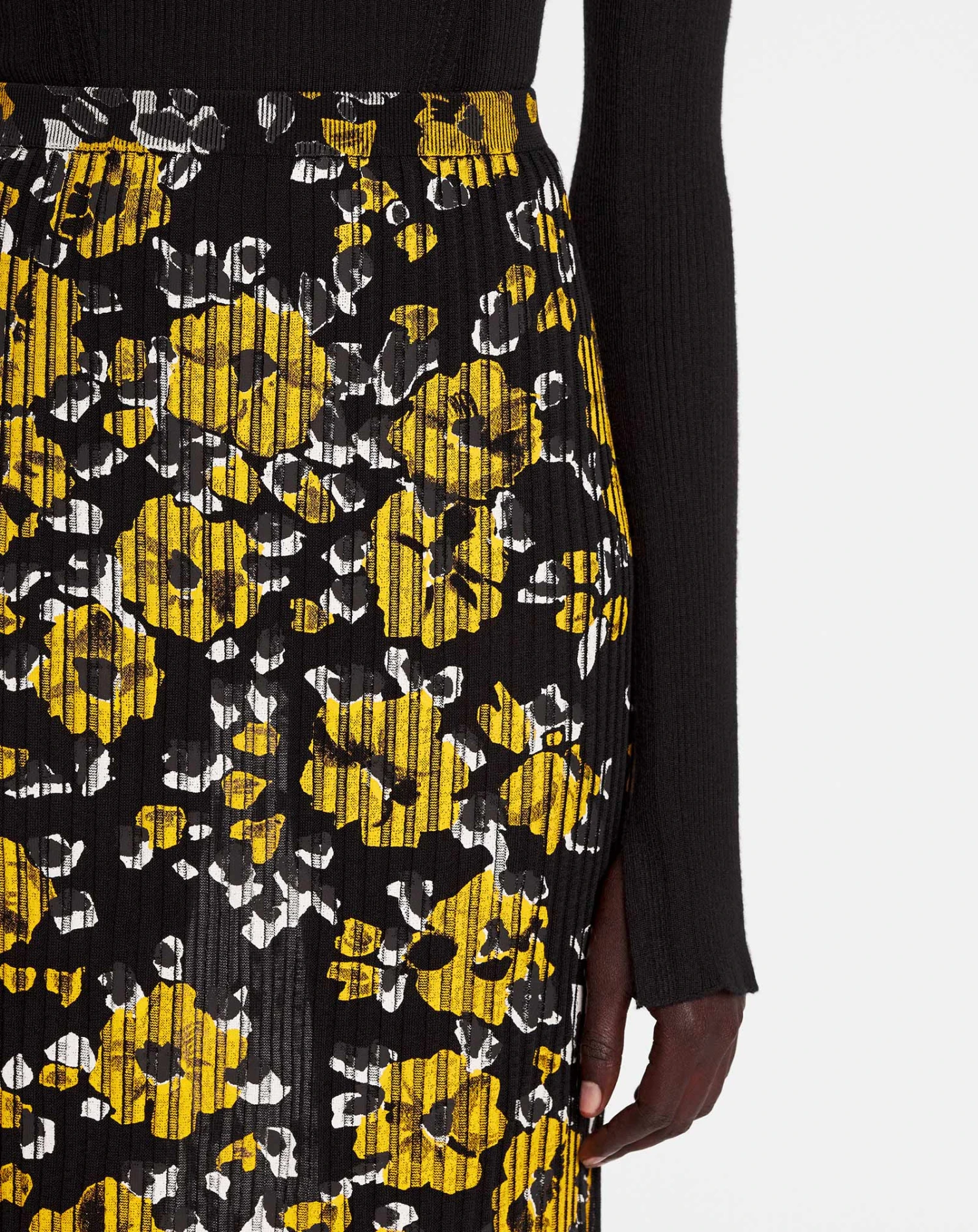 Lanvin PRINTED SILK AND COTTON MIDI SKIRT 7 Lanvin PRINTED SILK AND COTTON MIDI SKIRT - Image 5