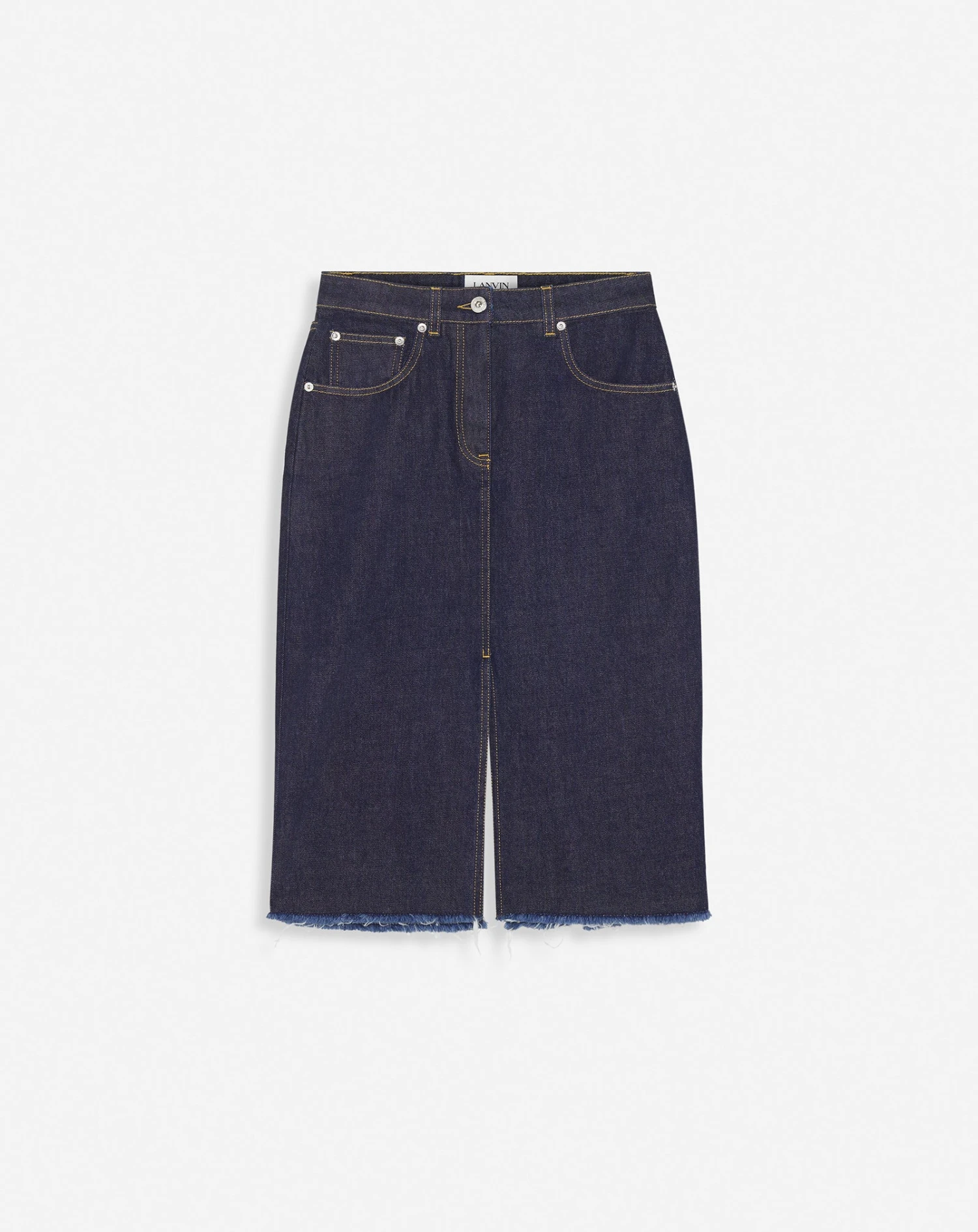 Lanvin MID-LENGTH STRAIGHT DENIM SKIRT 3 Lanvin MID-LENGTH STRAIGHT DENIM SKIRT