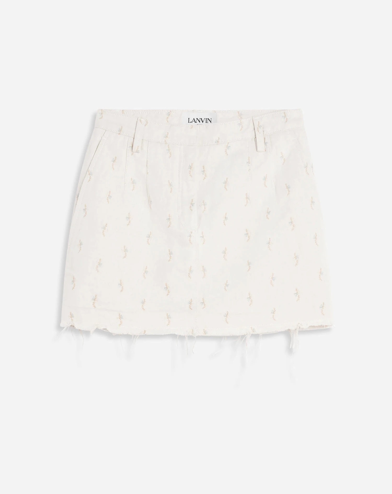 Lanvin DENIM MINI SKIRT WITH EMBROIDERY 3 Lanvin DENIM MINI SKIRT WITH EMBROIDERY