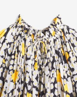 Lanvin PRINTED CHARMEUSE BLOUSE WITH LONG SLEEVES -Lanvin Fashion rw to0015 5769 a2310 d