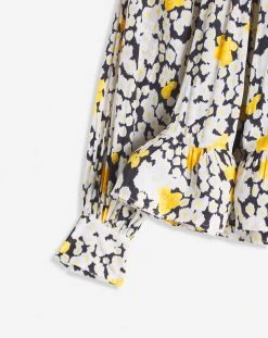 Lanvin PRINTED CHARMEUSE BLOUSE WITH LONG SLEEVES -Lanvin Fashion rw to0015 5769 a2310 e