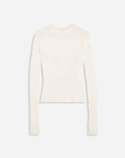 Lanvin CASHMERE AND SILK LONG-SLEEVE TOP