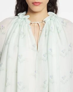 Lanvin LONG-SLEEVE PRINTED CREPE BLOUSE -Lanvin Fashion rw to0114 5672 e23401 e