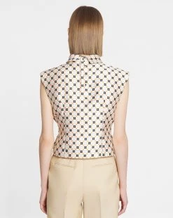 Lanvin PRINTED FLORAL SLEEVELESS TOP -Lanvin Fashion rw to0305 5683 e23002 d 123ca2f4 b3da 4aff b026 2452ac9d9dbd