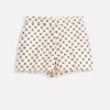 Lanvin PRINTED SATIN MINI SHORTS