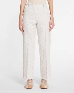 Lanvin DENIM PANTS WITH EMBROIDERY 10 Lanvin DENIM PANTS WITH EMBROIDERY -Lanvin Fashion rw tr0313 d061 e2302 c