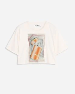 Lanvin CROPPED SCRATCH & SNIFF T-SHIRT