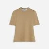 Lanvin FITTED OPEN NECK SHORT SLEEVE TOP IN WOOL AND SILK 2 Lanvin FITTED OPEN NECK SHORT SLEEVE TOP IN WOOL AND SILK -Lanvin Fashion rw ts0022 j022 p2366a