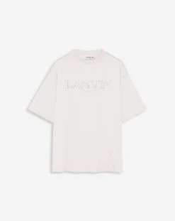 OVERSIZED LANVIN PARIS EMBROIDERED T-SHIRT