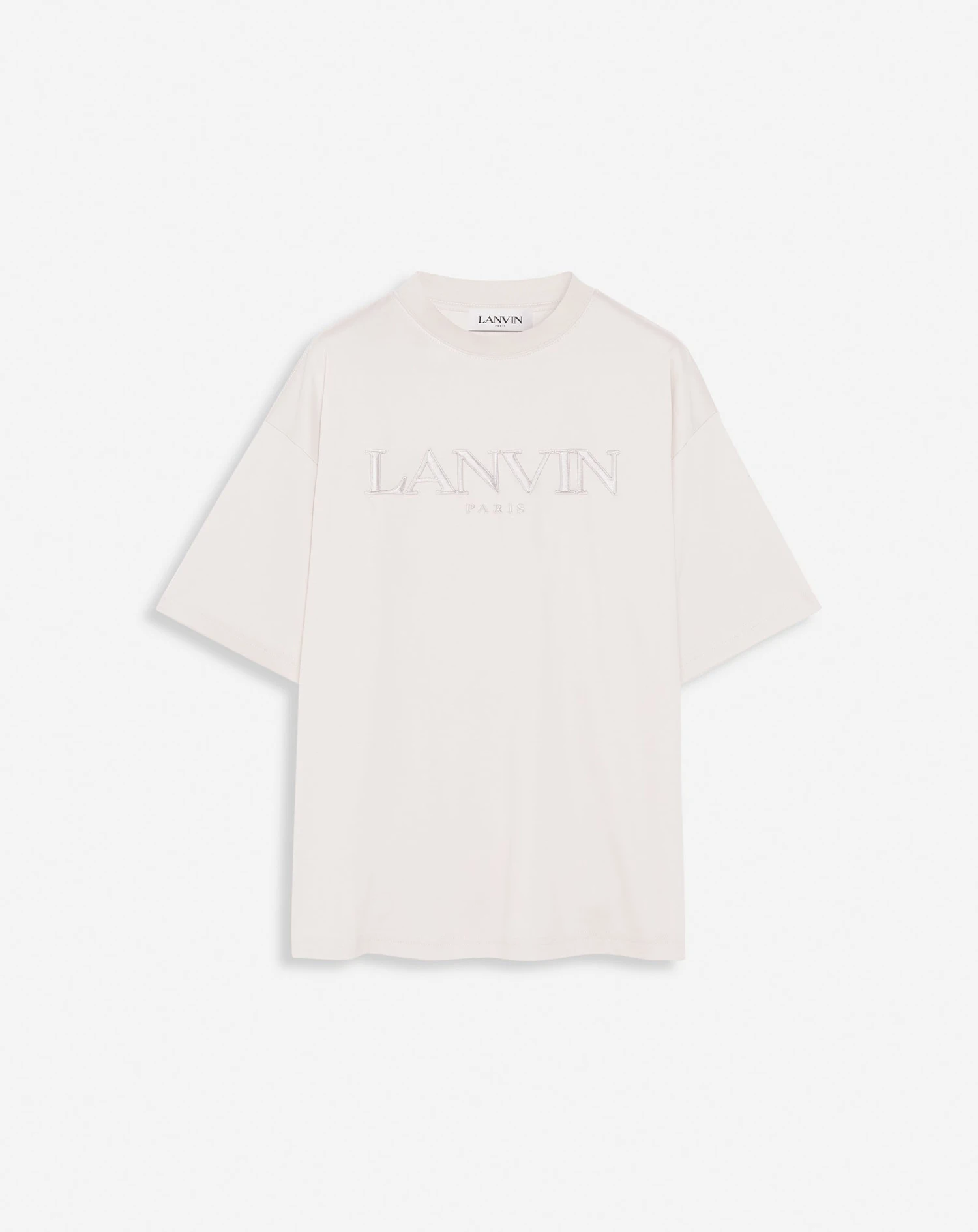 OVERSIZED LANVIN PARIS EMBROIDERED T-SHIRT 3 OVERSIZED LANVIN PARIS EMBROIDERED T-SHIRT
