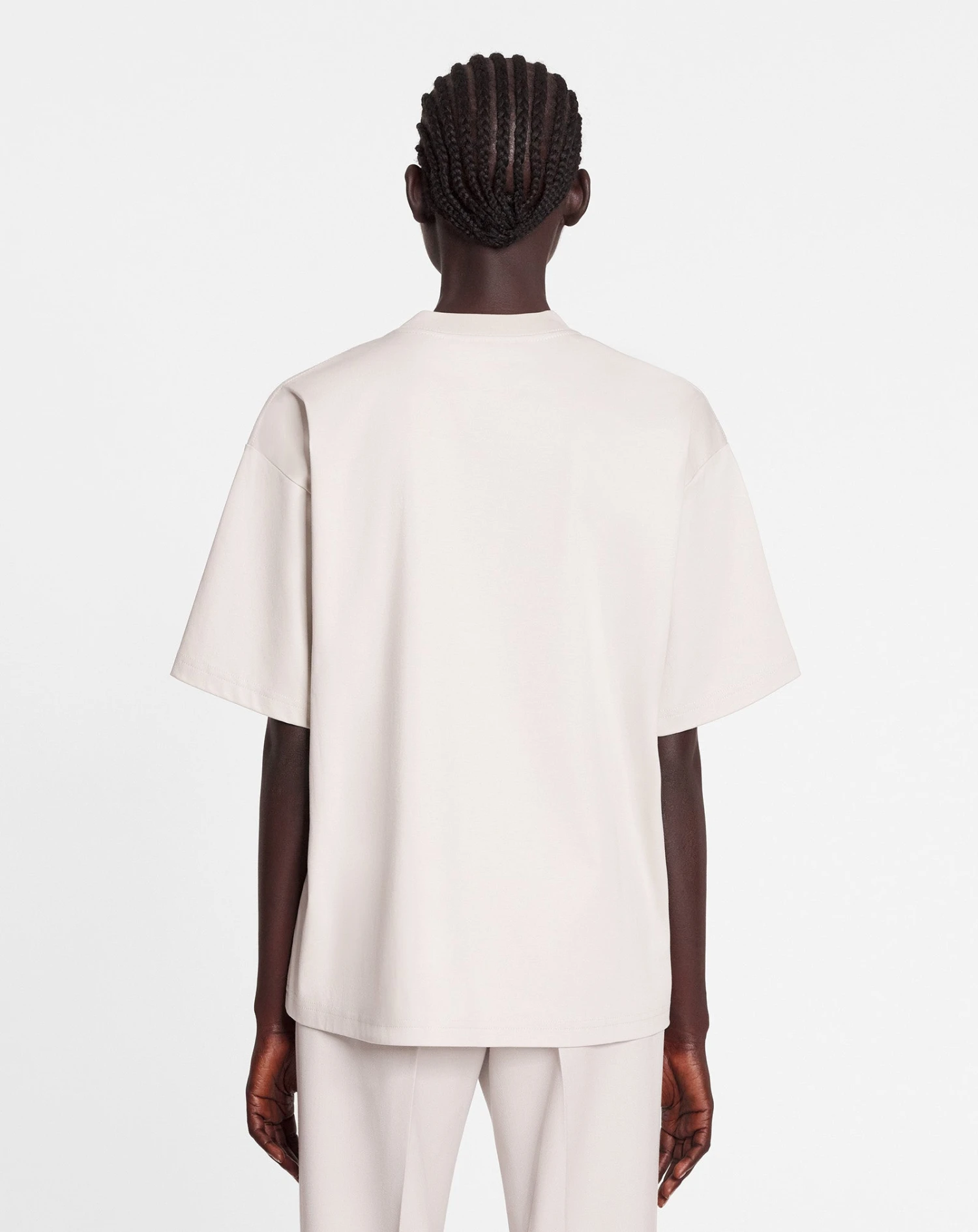 OVERSIZED LANVIN PARIS EMBROIDERED T-SHIRT 6 OVERSIZED LANVIN PARIS EMBROIDERED T-SHIRT - Image 4