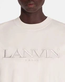 OVERSIZED LANVIN PARIS EMBROIDERED T-SHIRT 11 OVERSIZED LANVIN PARIS EMBROIDERED T-SHIRT -Lanvin Fashion rw ts0022 j208 a2304 e