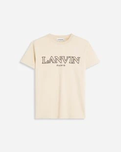 Lanvin CLASSIC CURB EMBROIDERED T-SHIRT