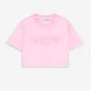 OVERPRINTED CROPPED T-SHIRT WITH LANVIN PARIS EMBROIDERY