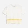 Lanvin CROPPED T-SHIRT WITH EMBROIDERY
